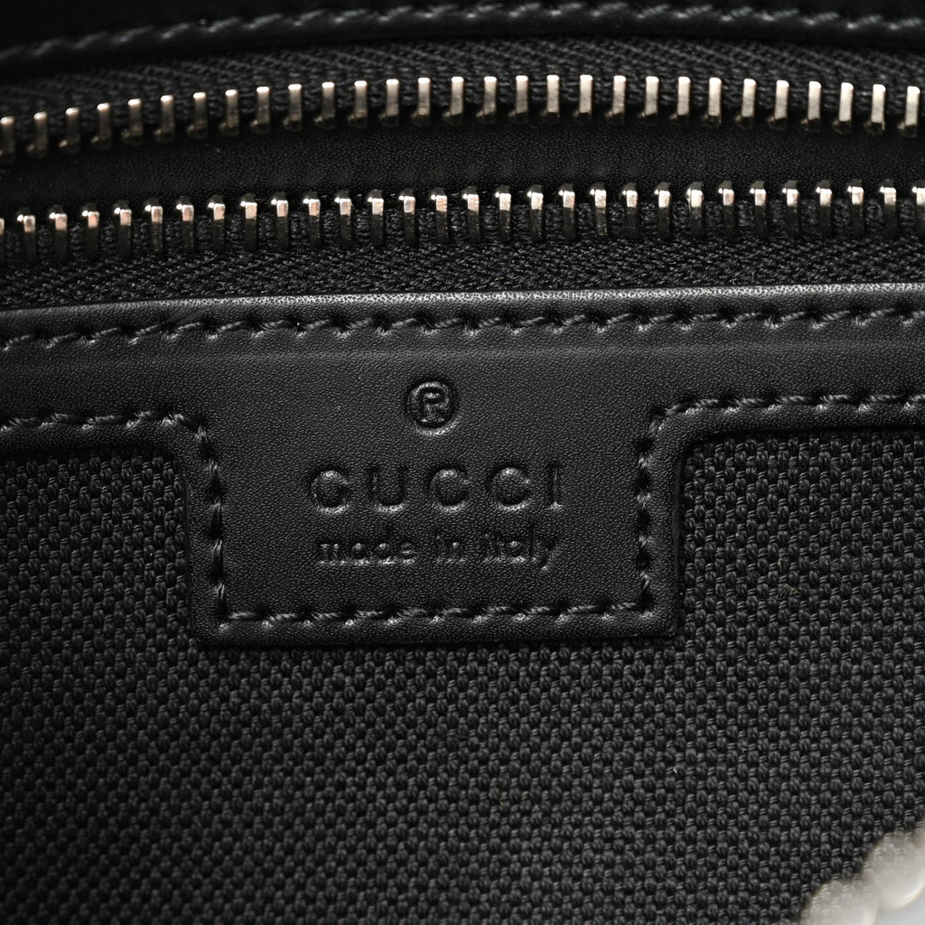 Soft GG Supreme Monogram Web Belt Bag Black Grey