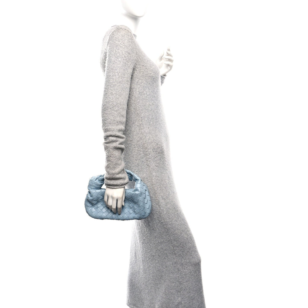 Nappa Intrecciato Mini Jodie Teal Washed