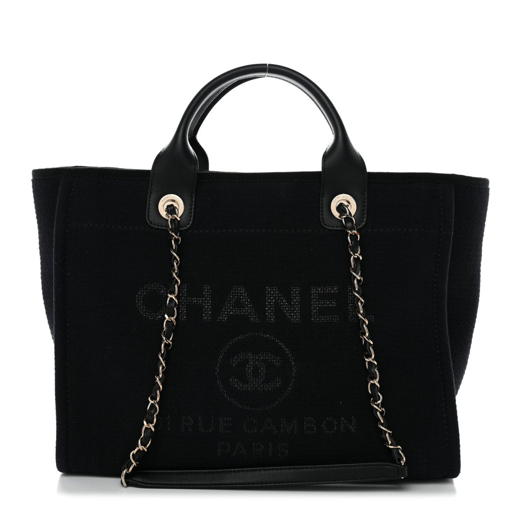 Mixed Fibers Small Deauville Tote Black