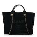 Mixed Fibers Small Deauville Tote Black