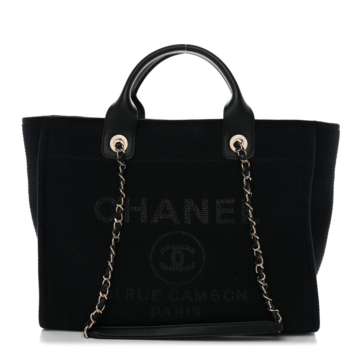 Mixed Fibers Small Deauville Tote Black