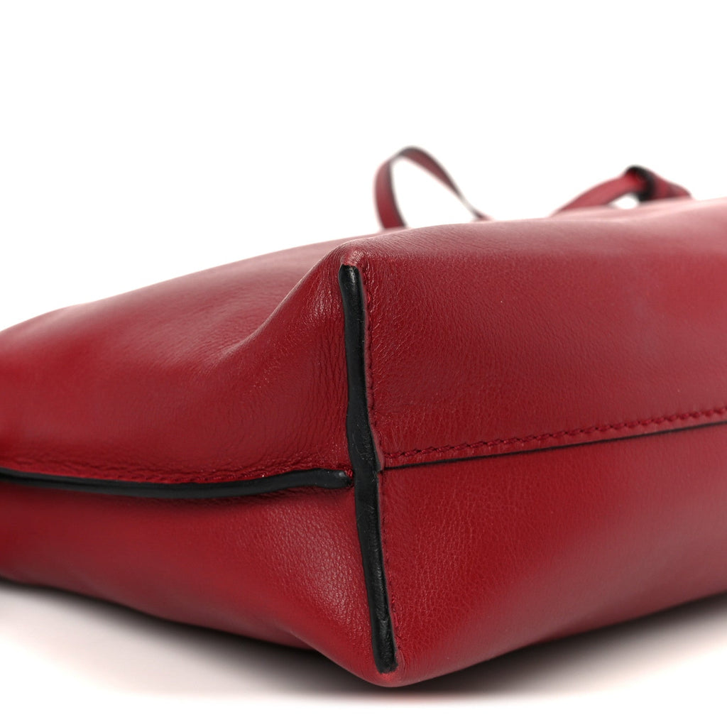 Calfskin Mini Flamenco Knot Bag Red