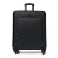 GG Supreme Monogram Azalea Calfskin Retro Interlocking G Small Savoy Cabin Trolley Black