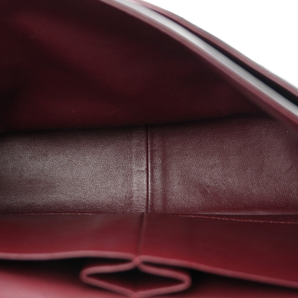 Lambskin Quilted Jumbo Double Flap Black