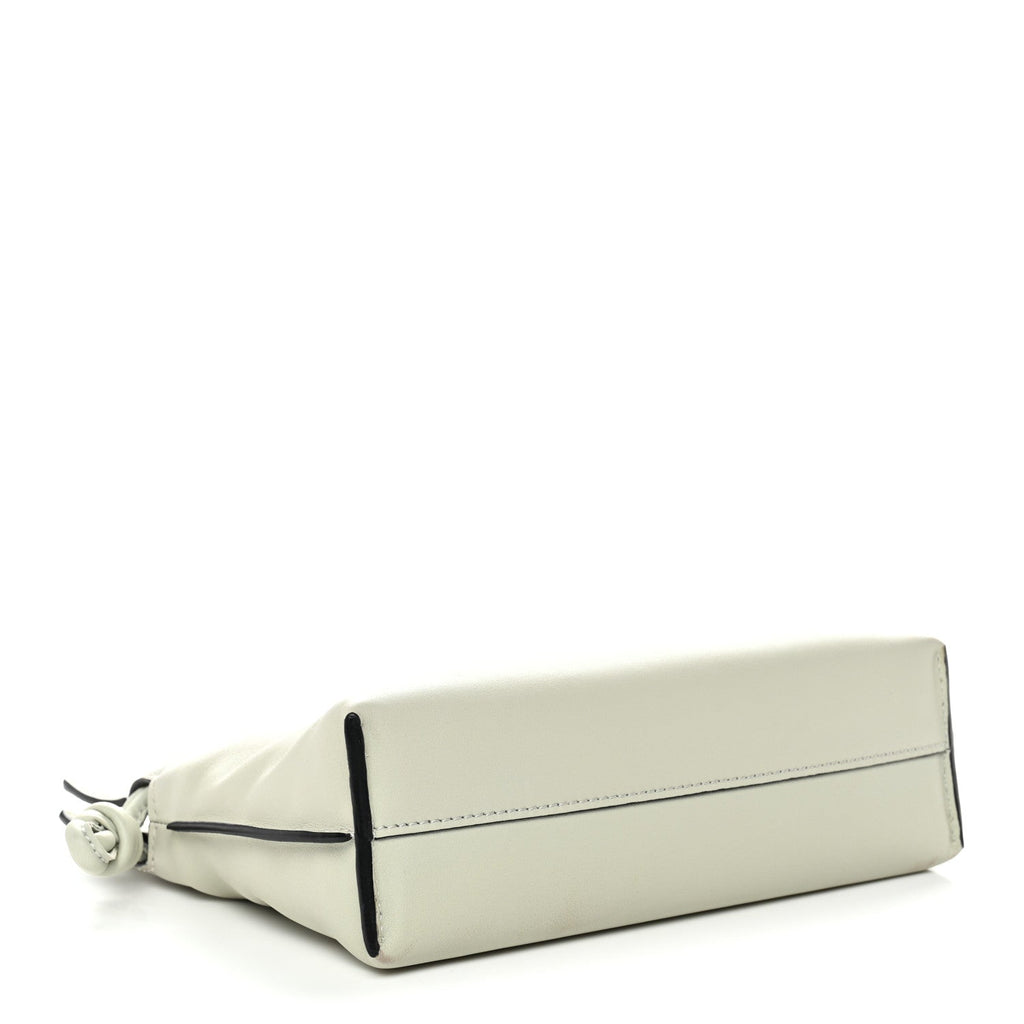 Calfskin Mini Flamenco Knot Clutch Light Celadon