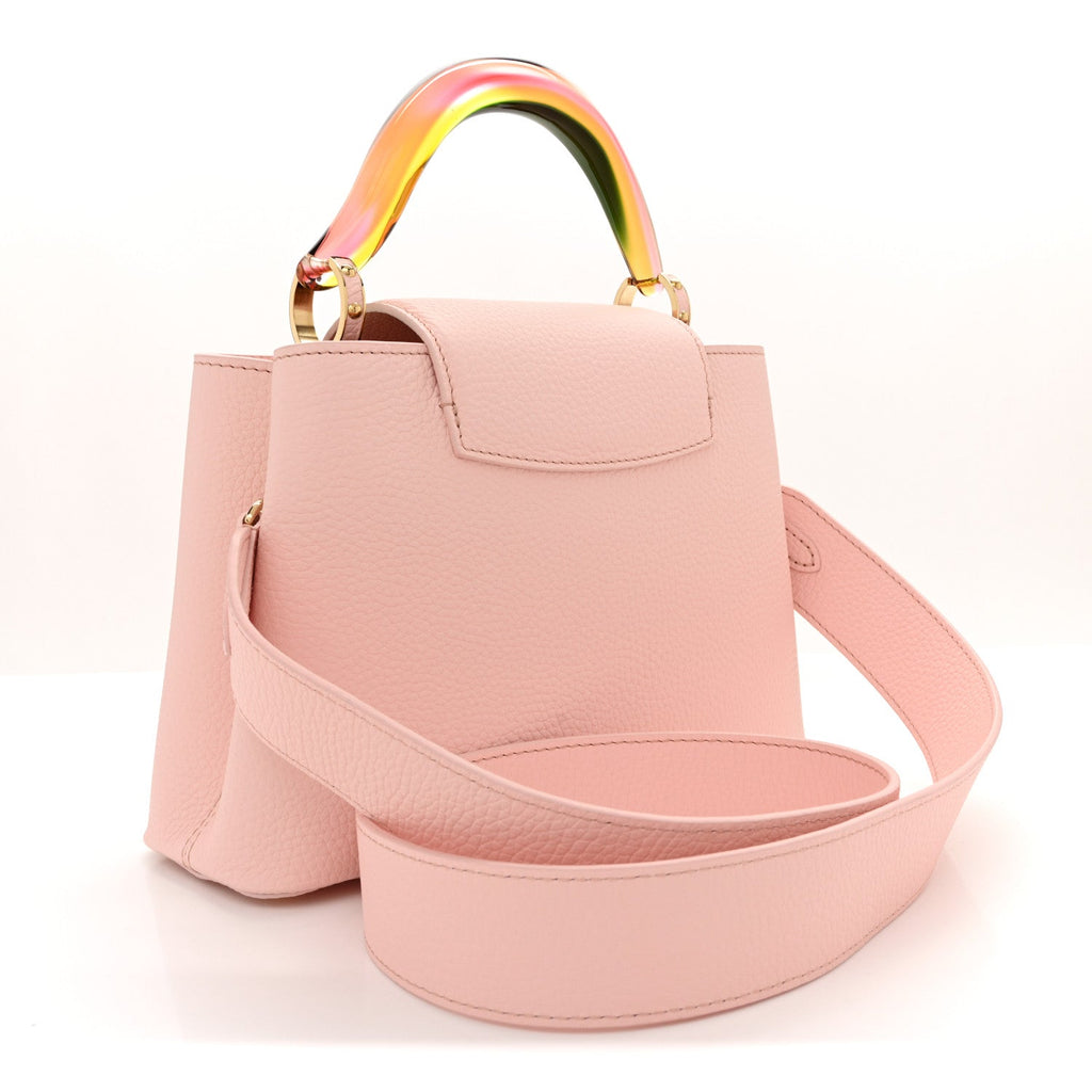 Taurillon Resin Murano Capucines BB Rose Jasmin
