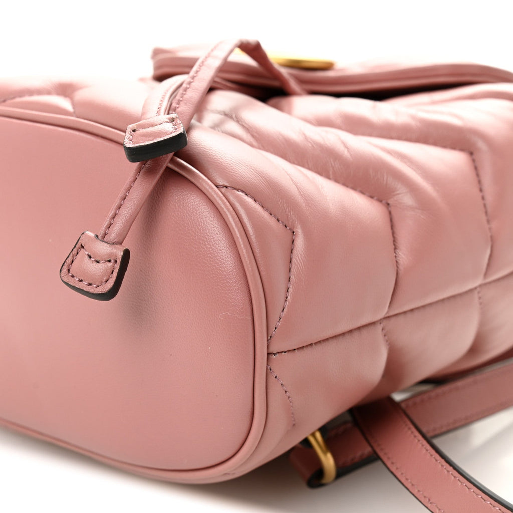 Nappa Chevron Matelasse GG Marmont Backpack Carmine Rose
