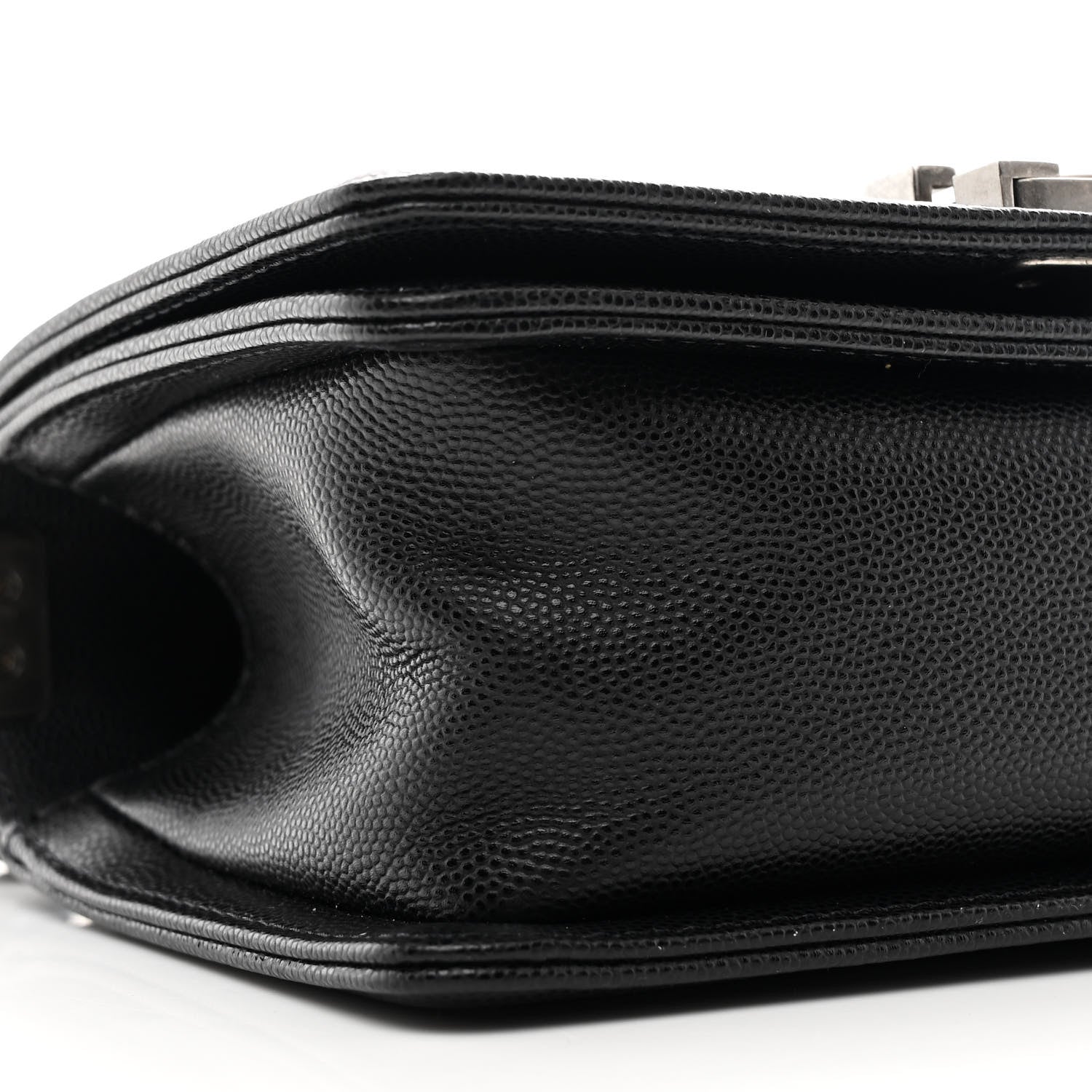 Caviar Quilted Small Boy Flap Black