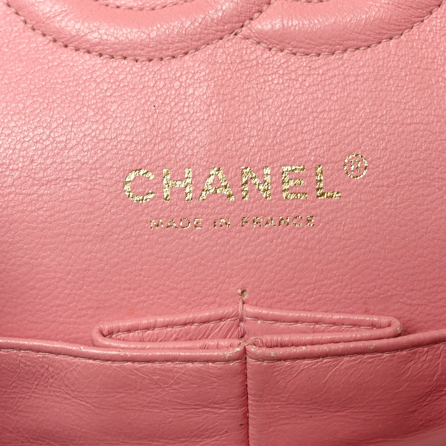 Caviar Quilted Medium Double Flap Pink