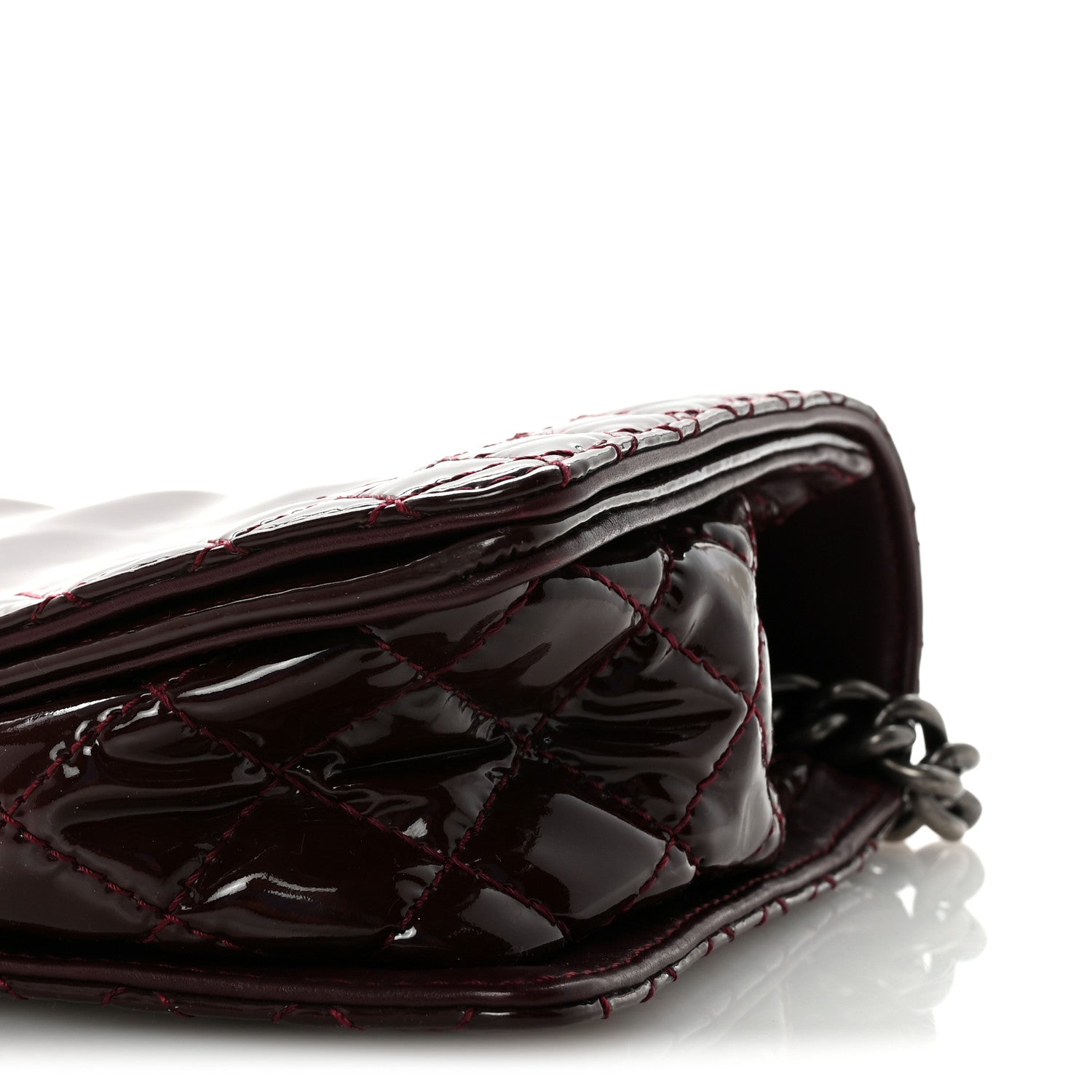 Patent New Medium Boy Reverso Flap Burgundy