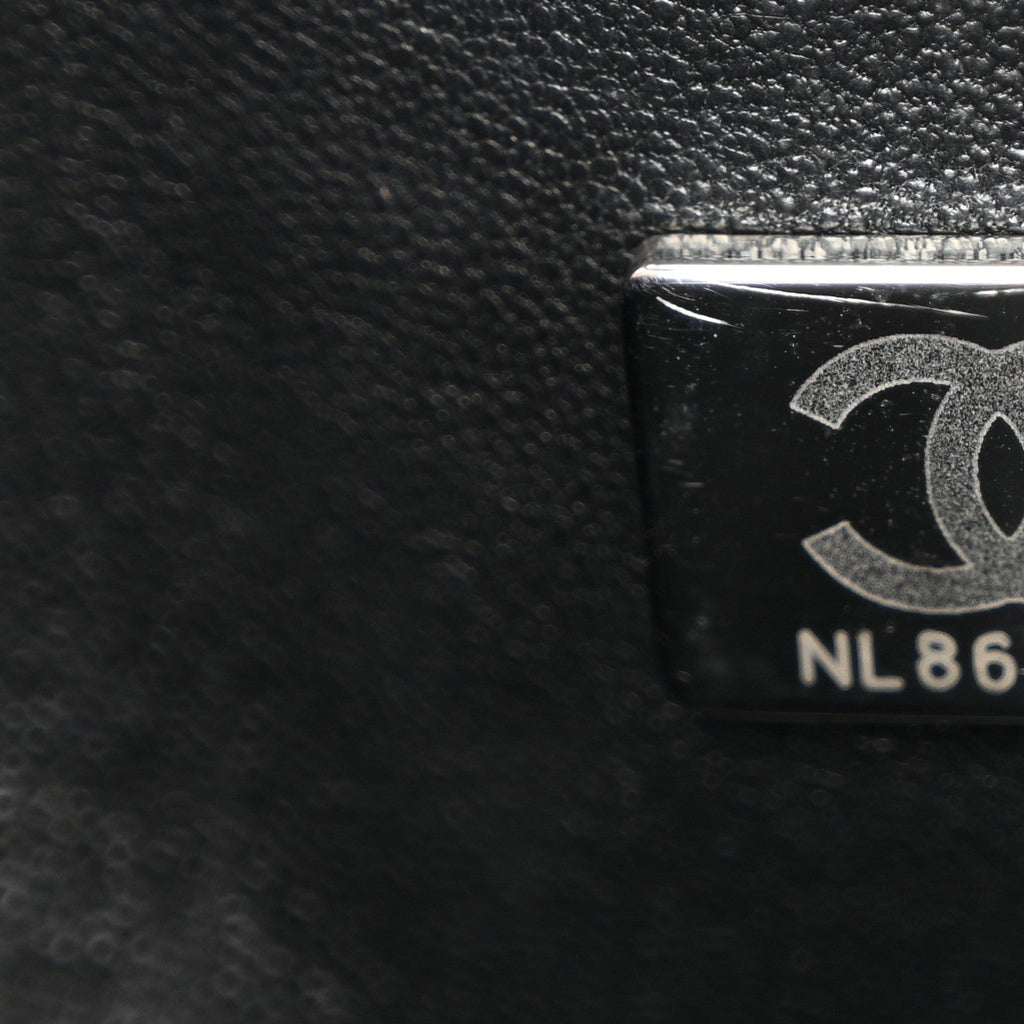 Lambskin Quilted Medium Double Flap So Black