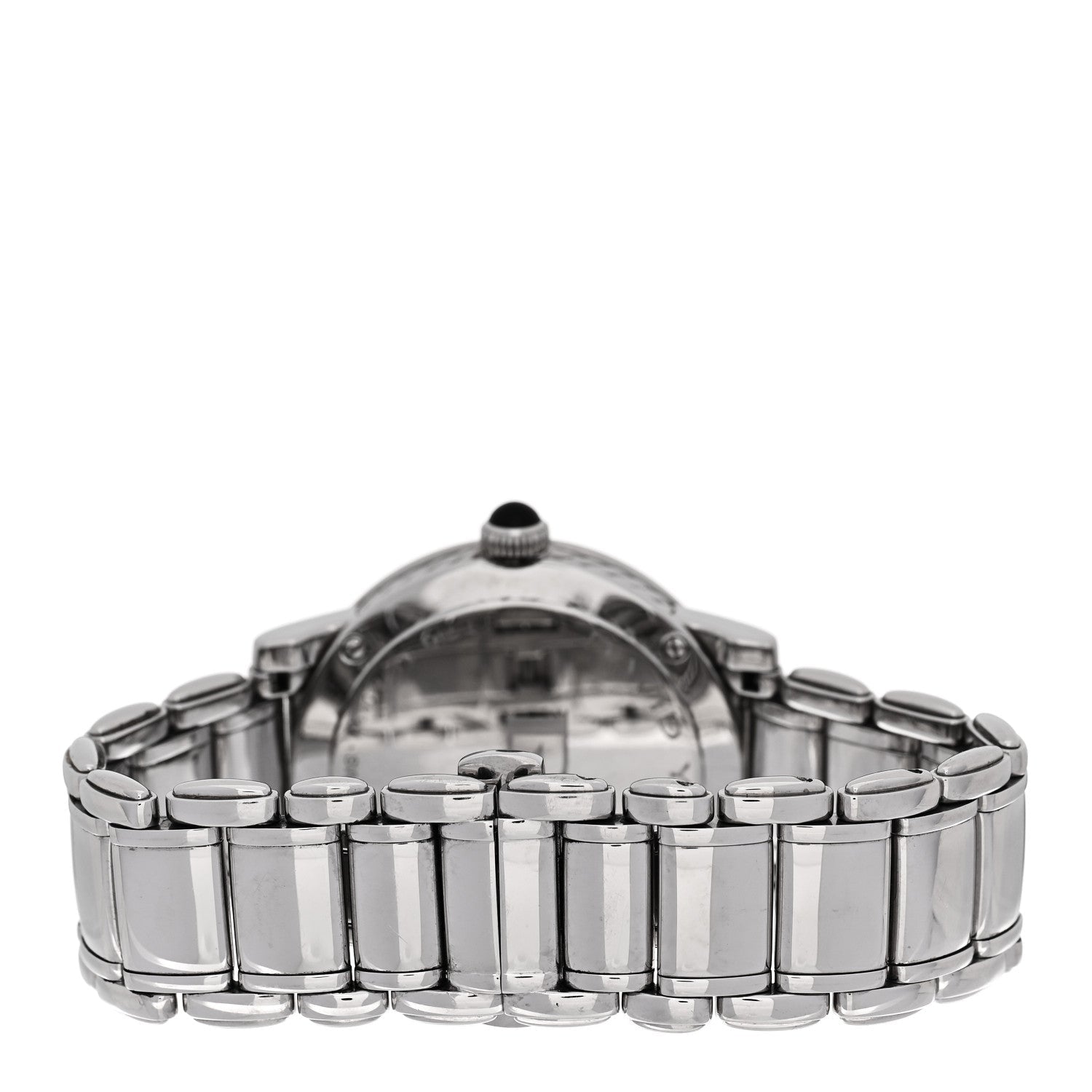Stainless Steel Diamond 38mm Classic Quartz Watch Black
