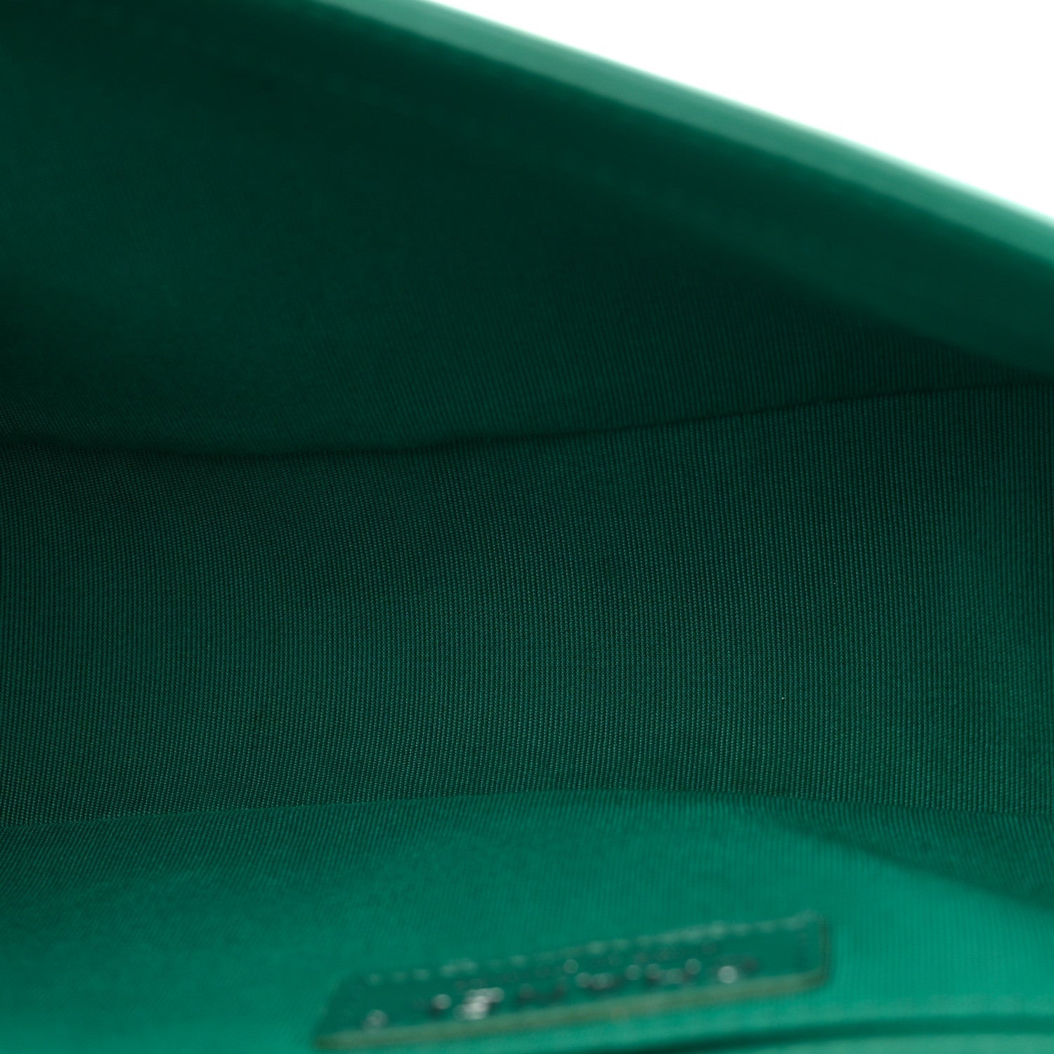 Lambskin Quilted Medium Boy Flap Green