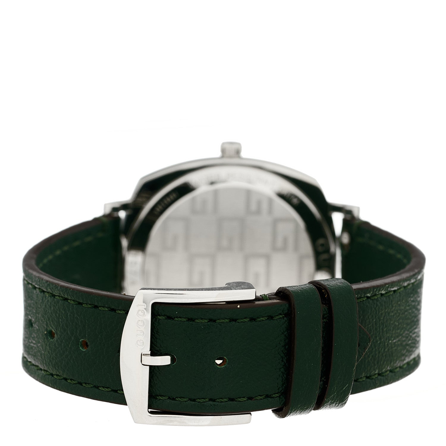 Stainless Steel Calfskin 35mm Grip Quartz Watch Green