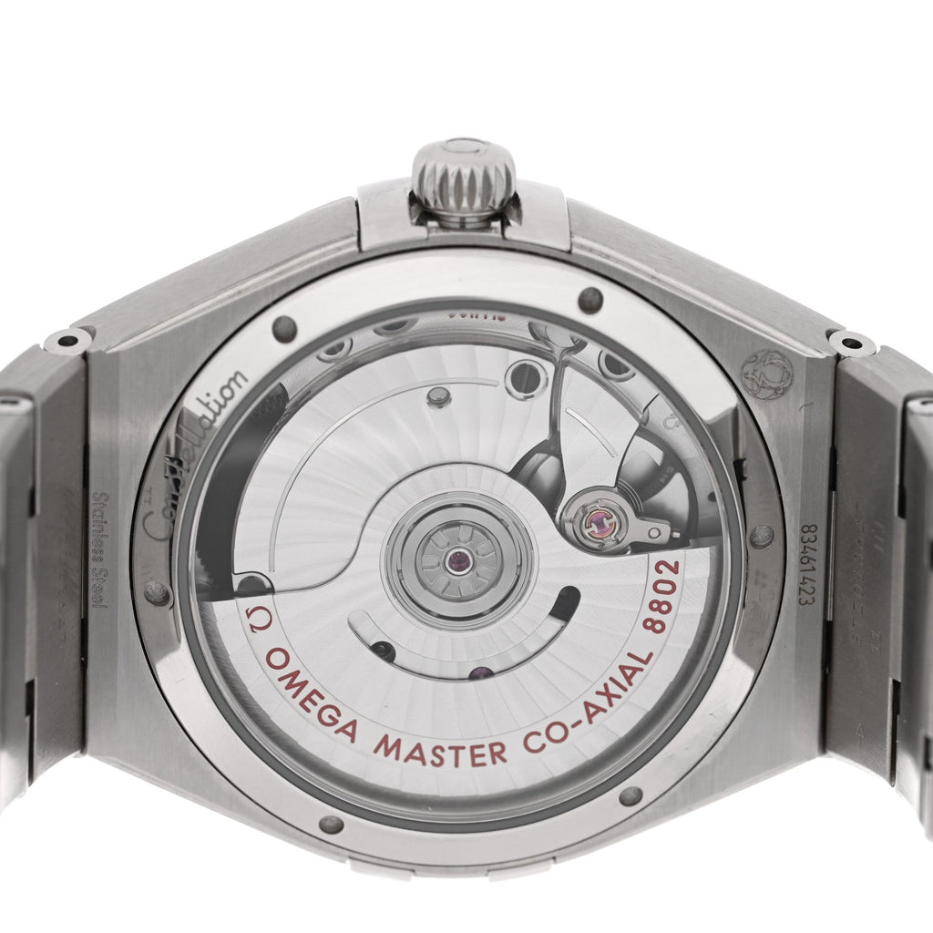 Stainless Steel Diamond 34mm Constellation Co-axial Master Chronometer Automatic Watch Blue 131.10.34.20.53.001