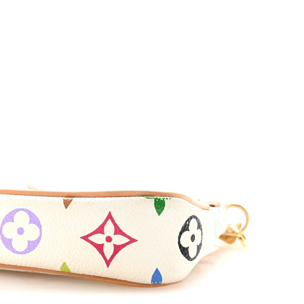 Monogram Multicolor Pochette Accessories White