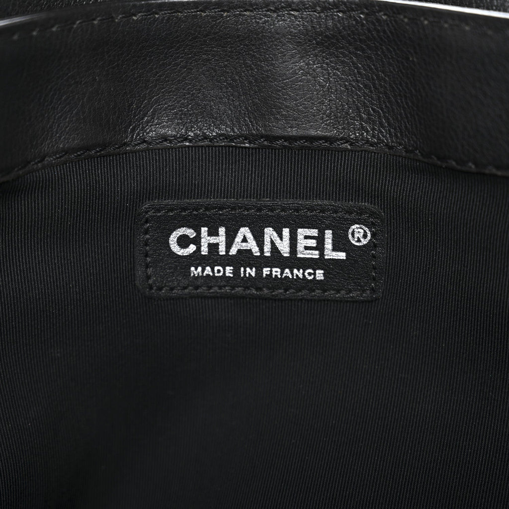 Calfskin Large Boy Reverso Flap Black