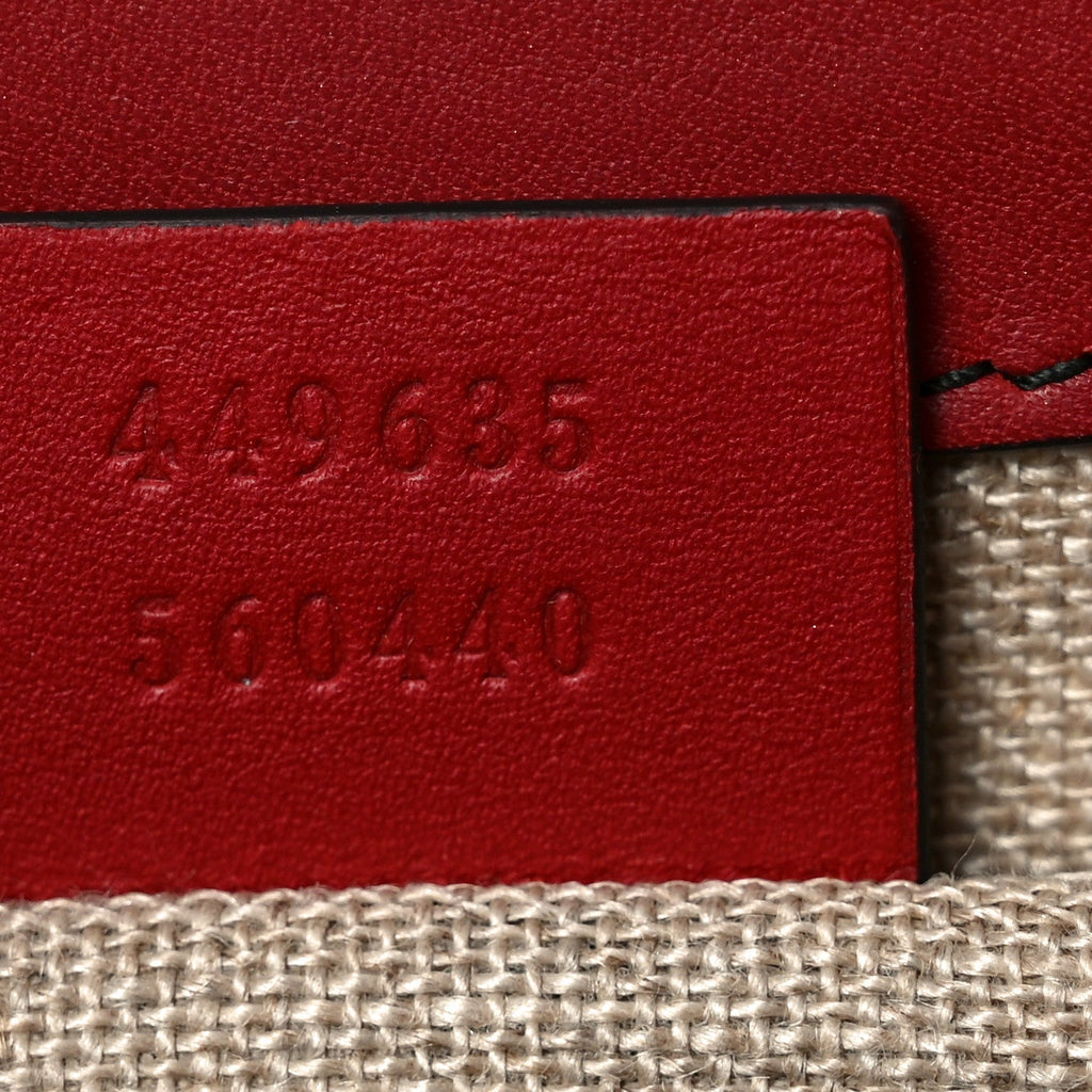 Microguccissima Medium Emily Chain Shoulder Bag Red
