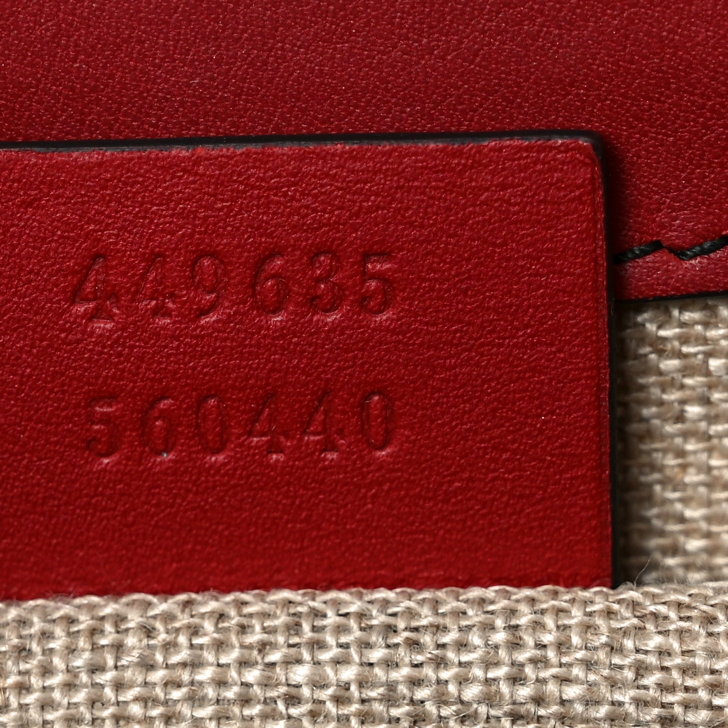 Microguccissima Medium Emily Chain Shoulder Bag Red