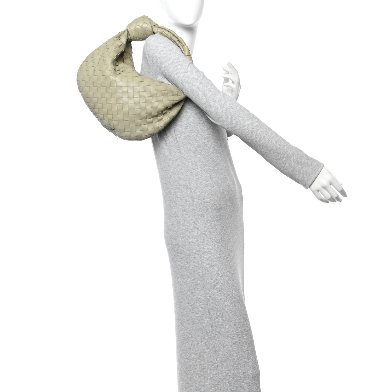 Nappa Intrecciato Teen Jodie Hobo Travertine