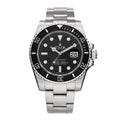 Stainless Steel 40mm Oyster Perpetual Submariner Date Watch Black 116610LN
