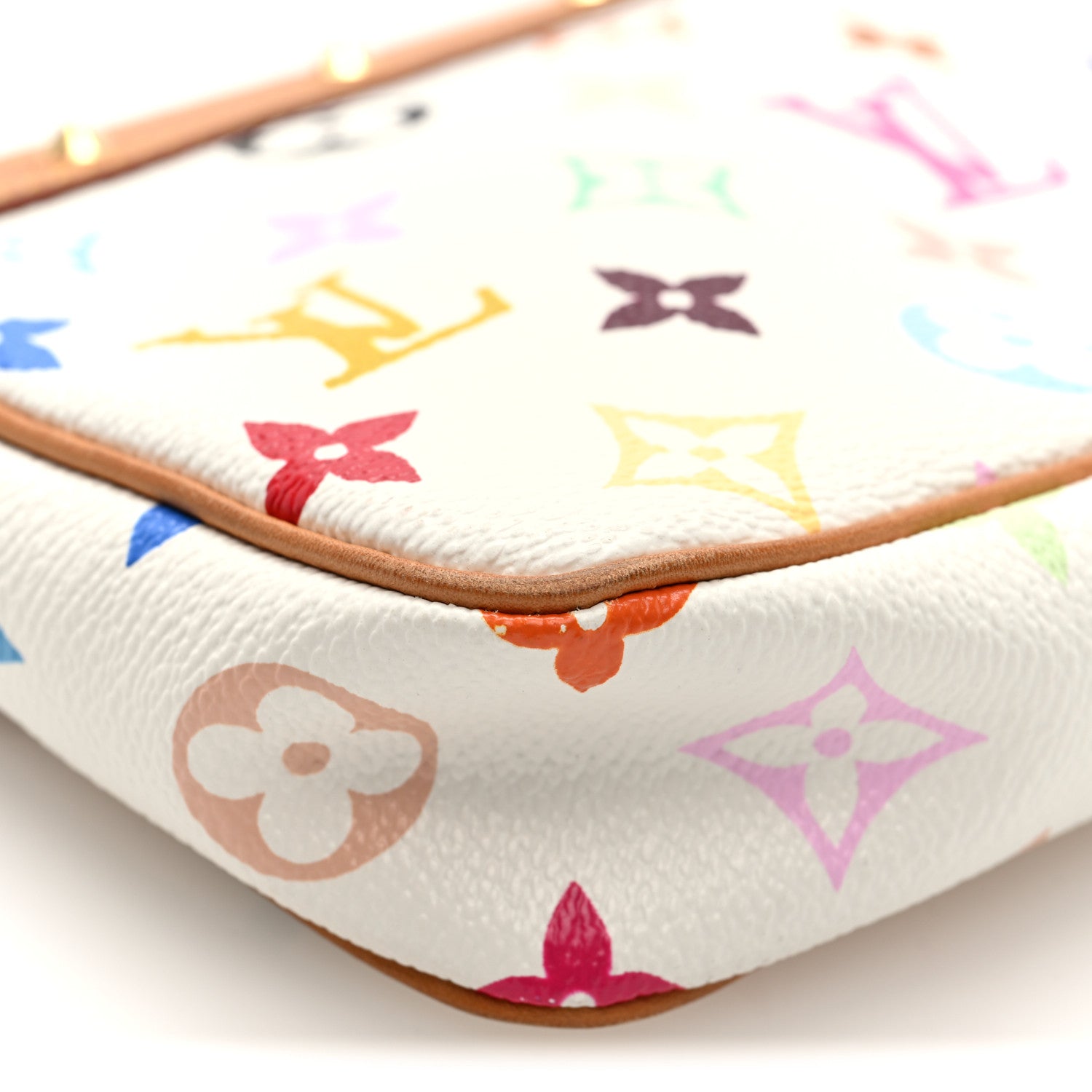 Monogram Multicolor Pochette Accessories White
