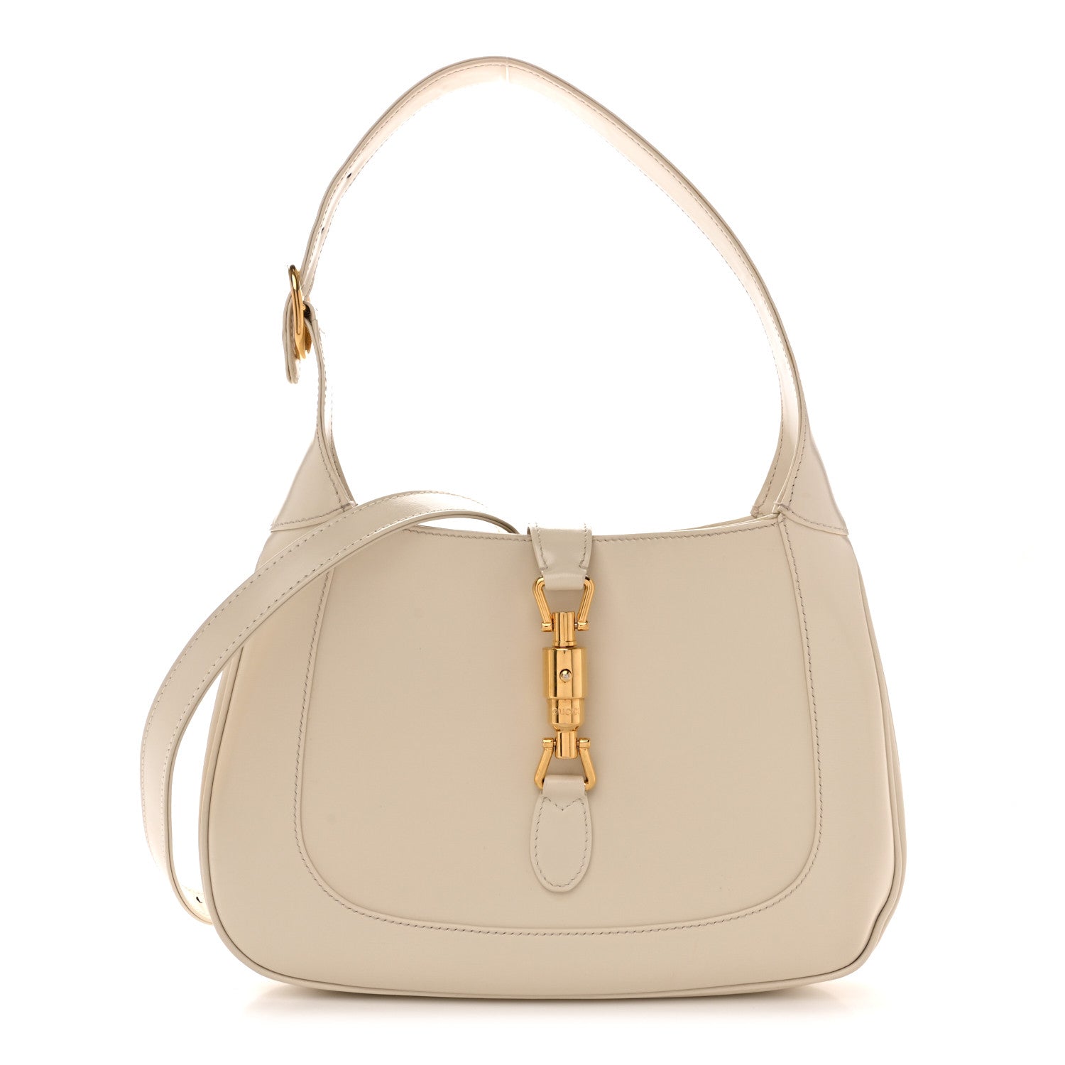 Boarded Dyana Lux Calfskin Small Jackie 1961 Hobo Mystic White