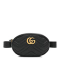 Calfskin Matelasse GG Marmont Belt Bag 85 34 Black