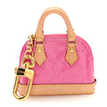 Vernis Monogram Micro Alma Bag Charm Key Holder Rose