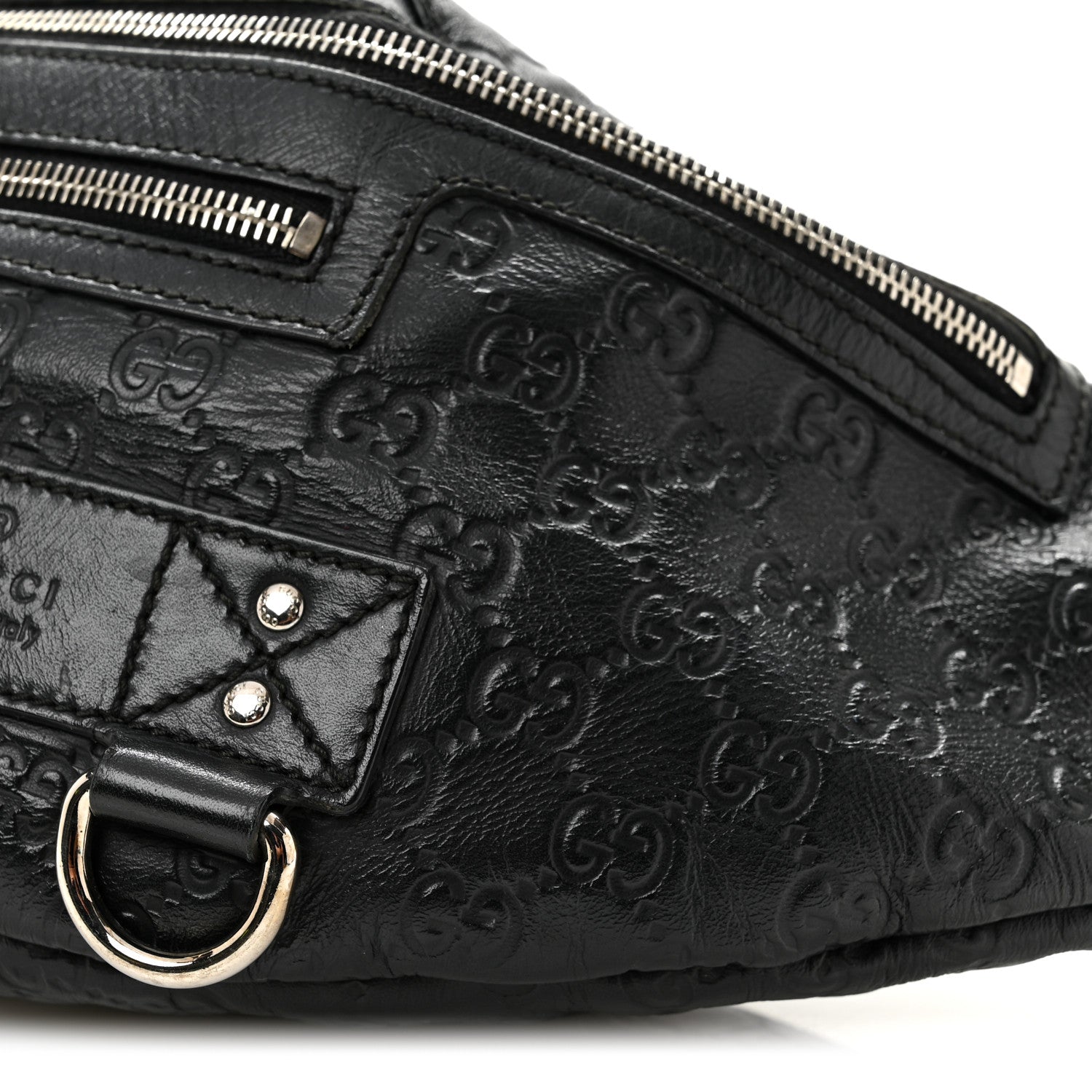 Guccissima Web Belt Bag Black