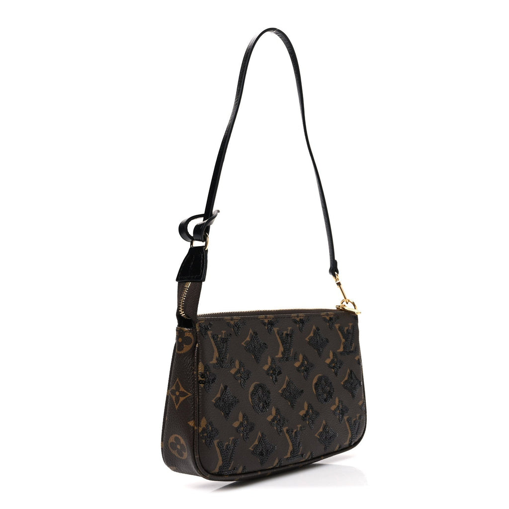 Monogram Sequins Pochette Accessories Black