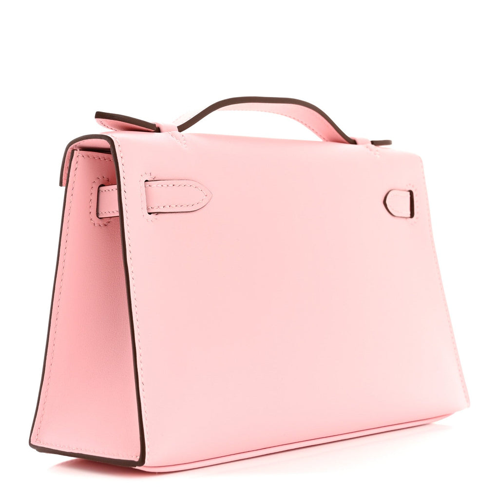 Swift Kelly Pochette Clutch Rose Sakura
