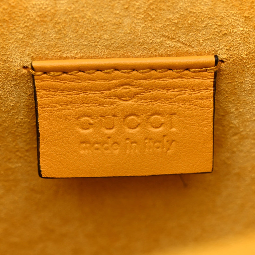 GG Supreme Monogram Mini Dionysus Shoulder Bag Yellow