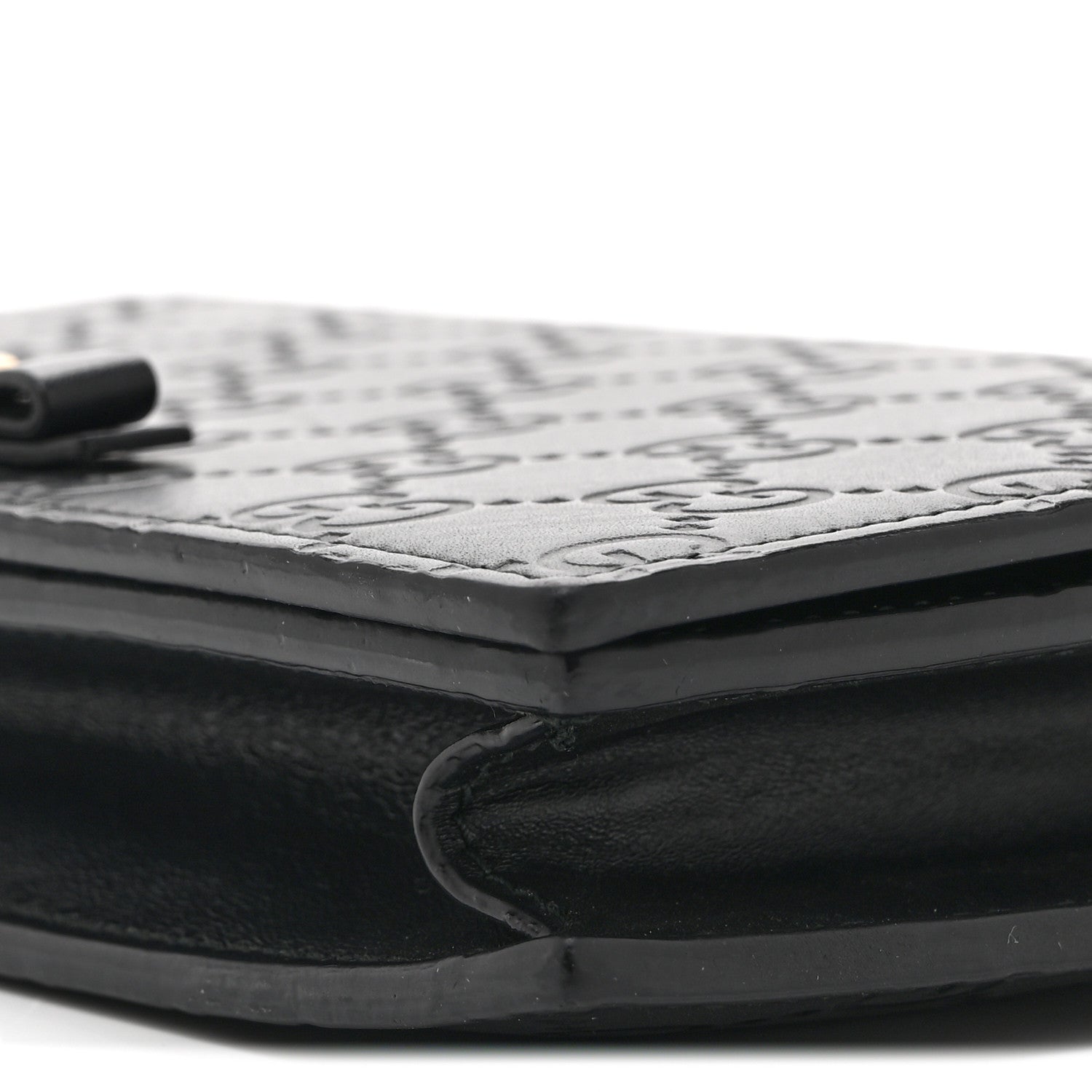 Guccissima Signature Bowy Chain Wallet Black