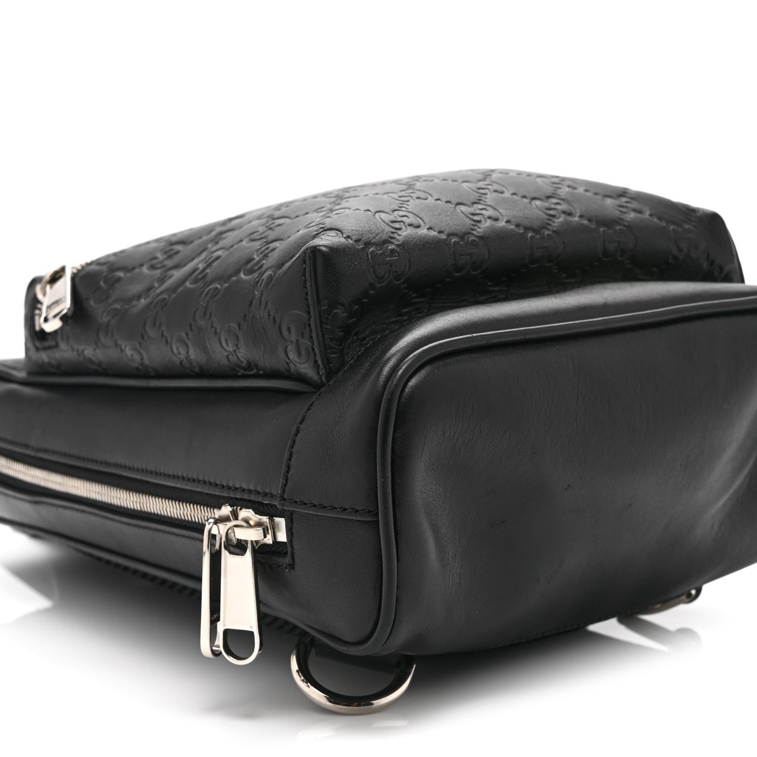 Guccissima Sling Backpack Black