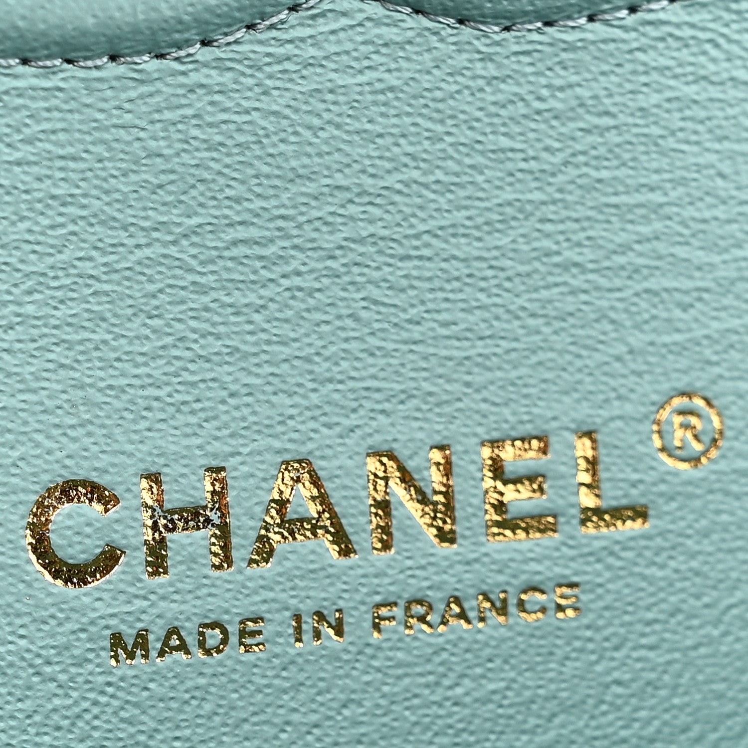 Caviar Quilted Medium Double Flap Light Blue