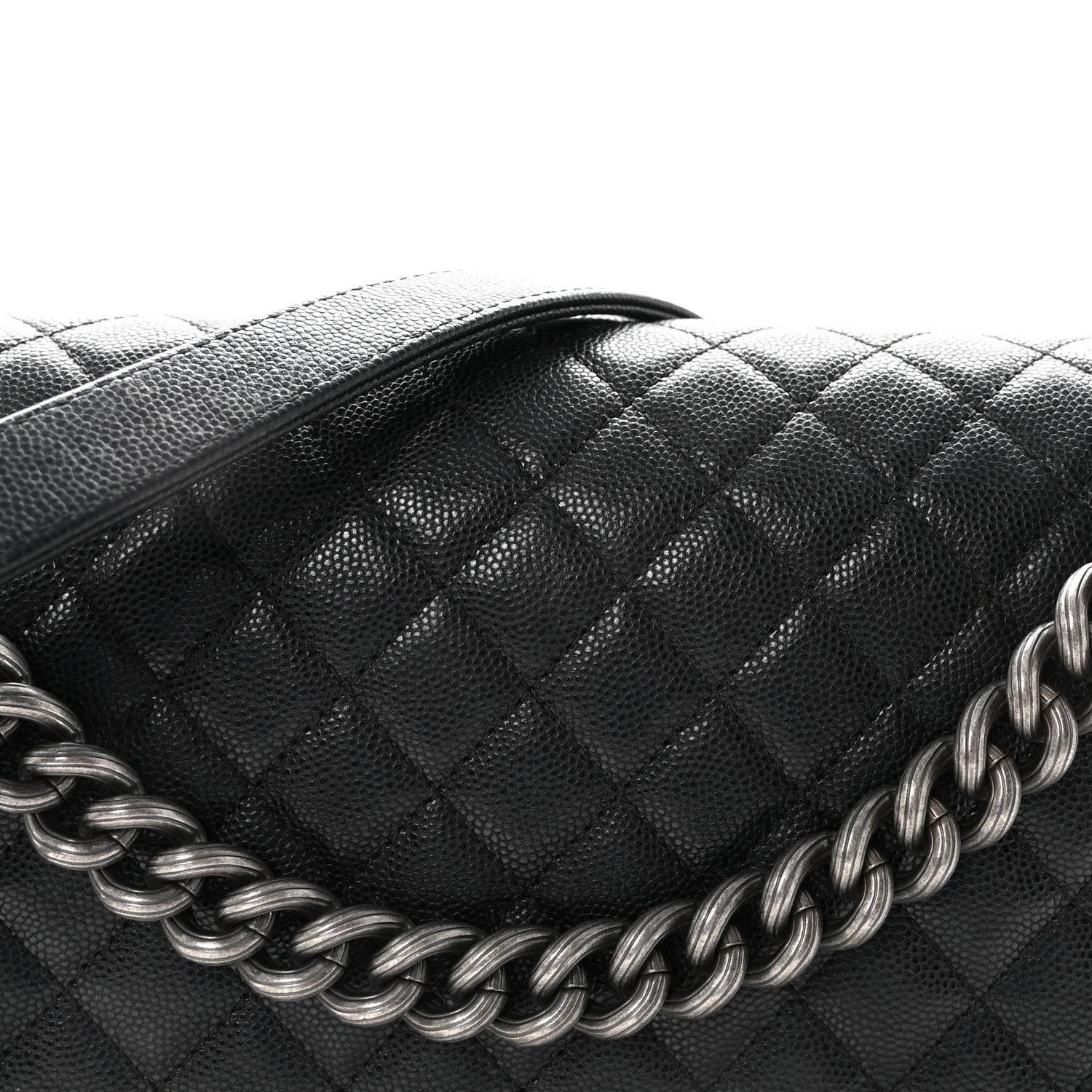 Caviar Quilted New Medium Boy Flap Black