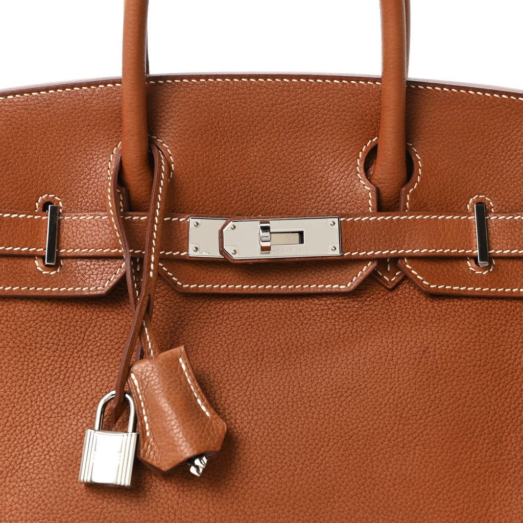 Natural Barenia Faubourg Birkin 30 Fauve