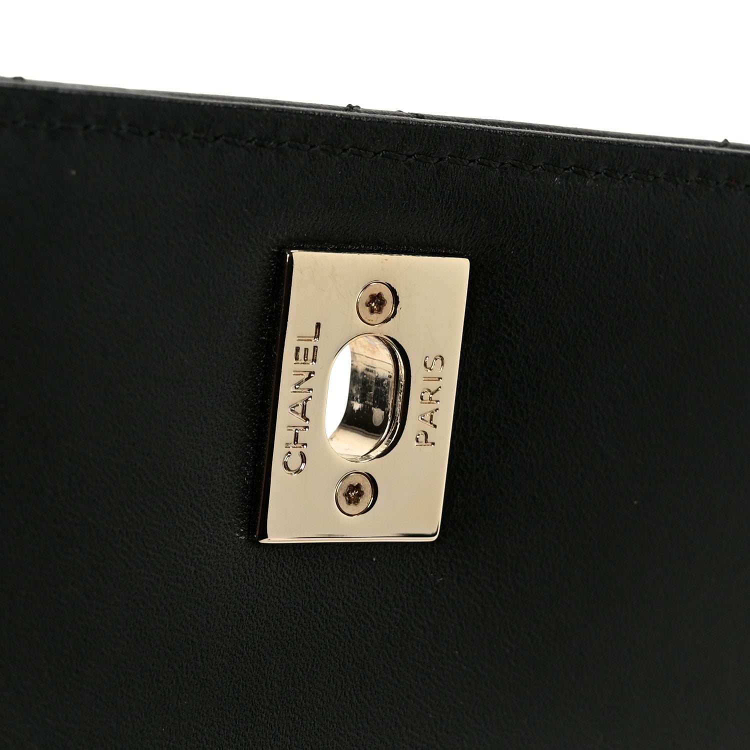 Lambskin Quilted Mini Trendy CC Dual Handle Flap Bag Black