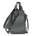 Grained Calfskin Medium Hammock Shoulder Bag Blue