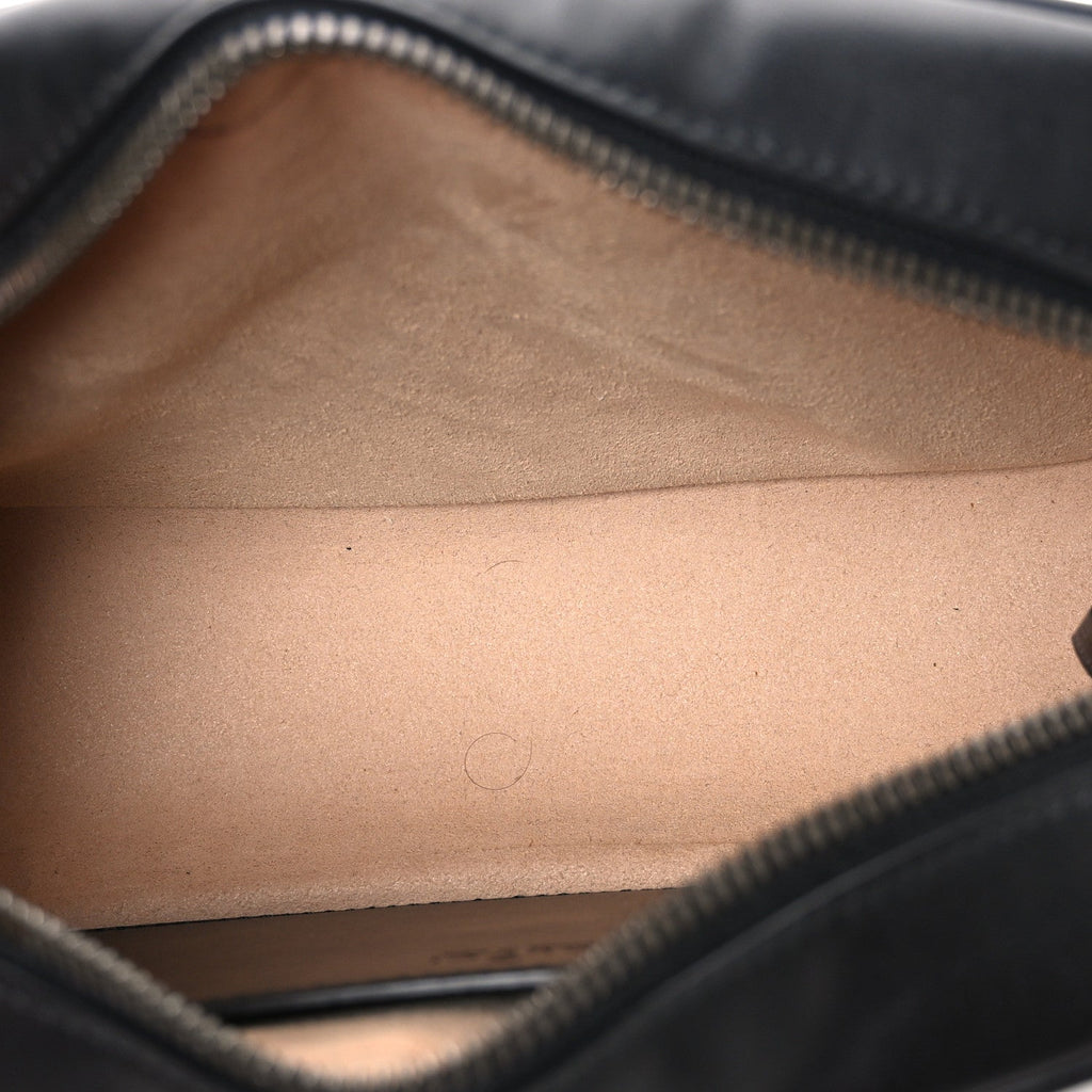 Calfskin Matelasse Small GG Marmont Chain Shoulder Bag Black