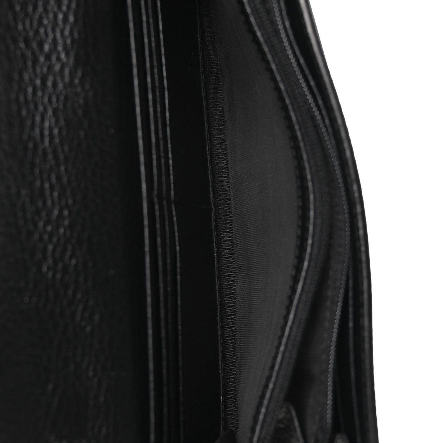 Dollar Calfskin GG Supreme Monogram Petite GG Marmont Wallet Chain Bag Black Beige Ebony