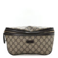 GG Supreme Monogram Belt Bag Dark Brown