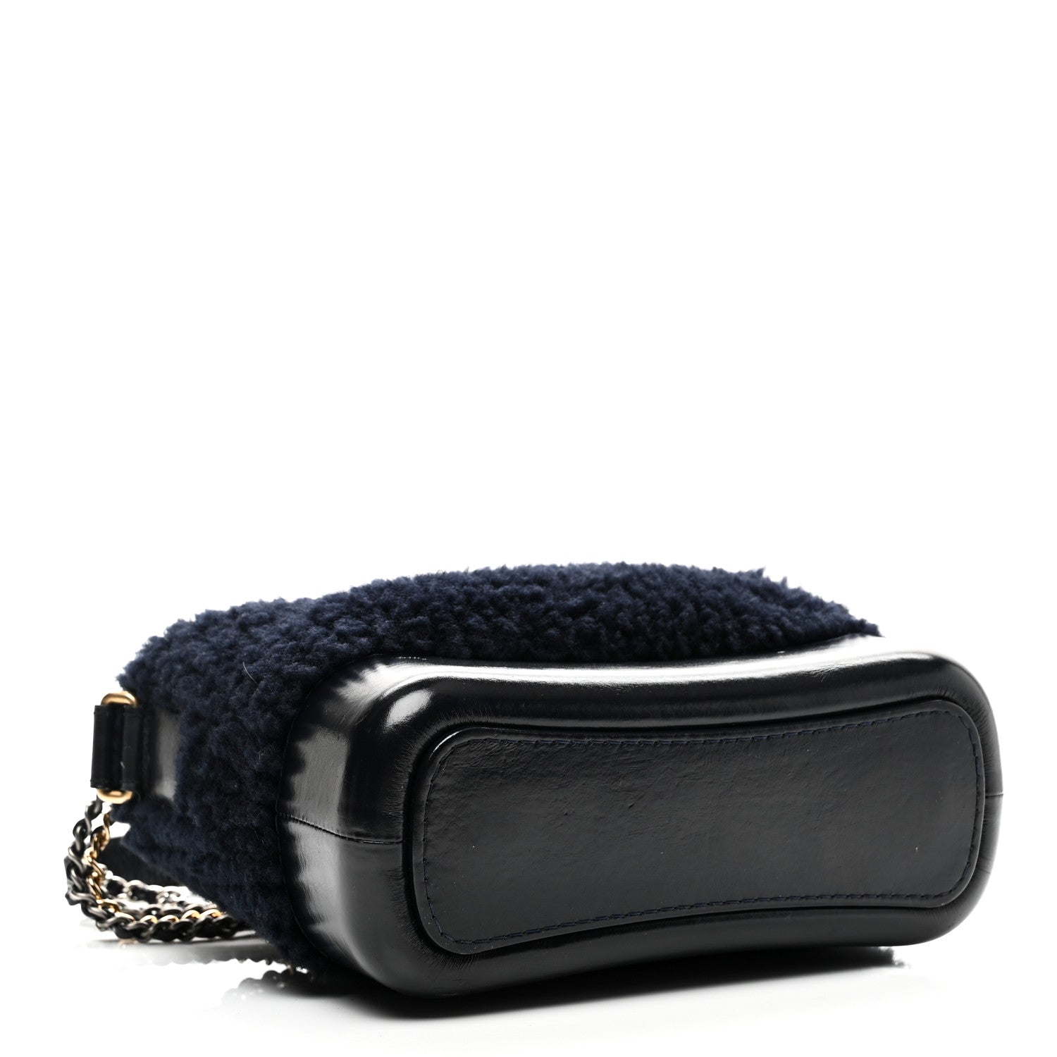 Shearling Small Gabrielle Hobo Navy