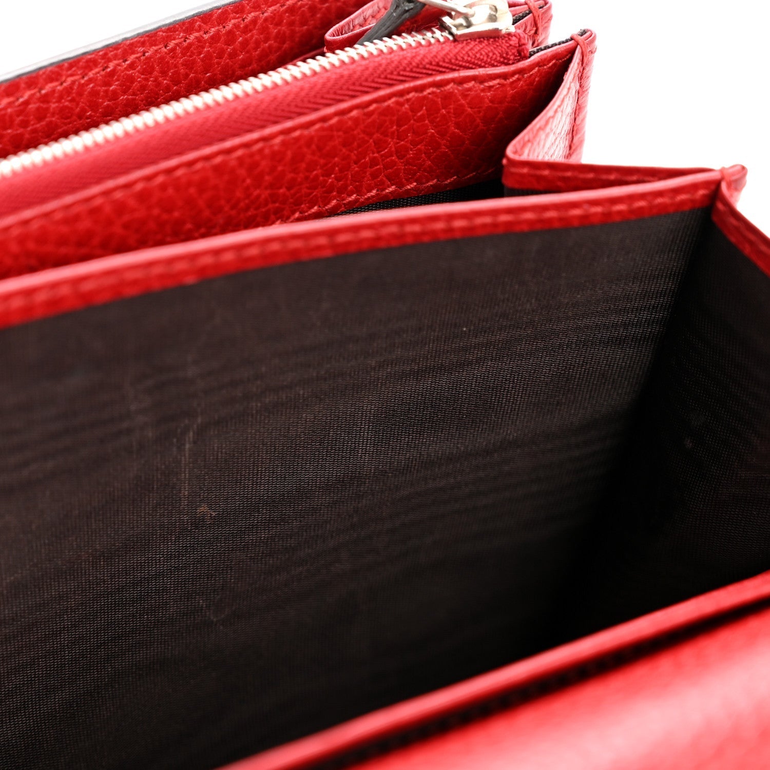Calfskin Mini Dionysus Chain Wallet Hibiscus Red