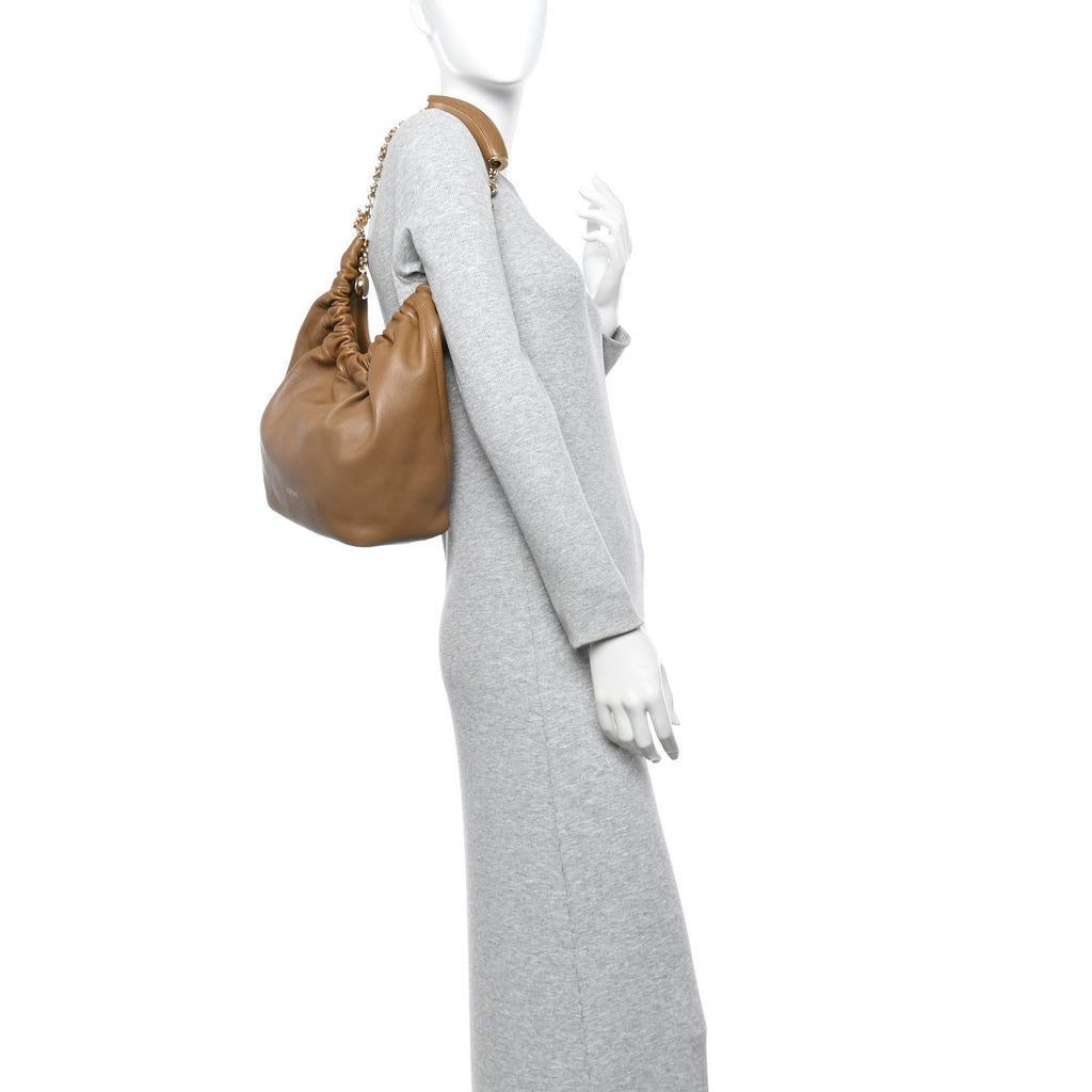 Nappa Small Squeeze Bag Oak