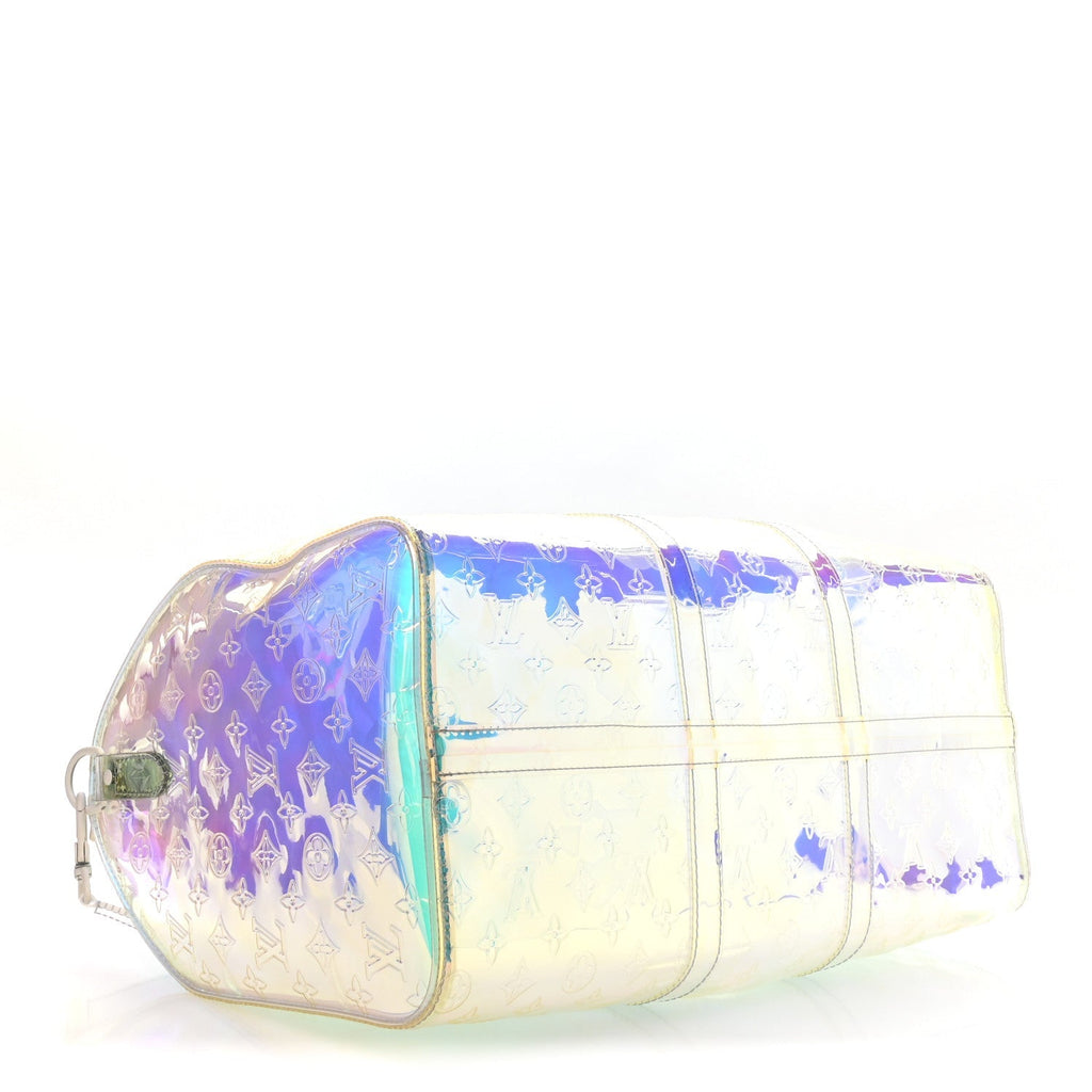 PVC Monogram Keepall Bandouliere 50 Iridescent Prism