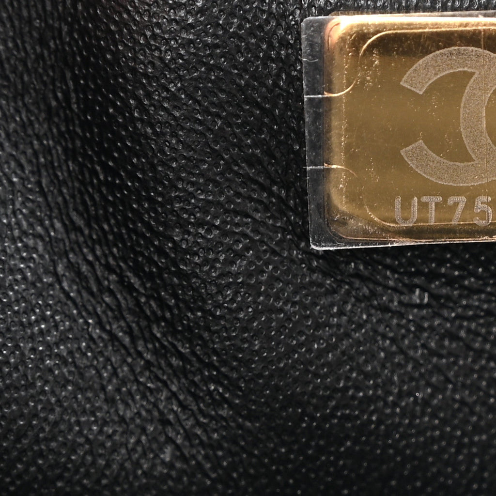 Lambskin Quilted Mini Rectangular Flap Black