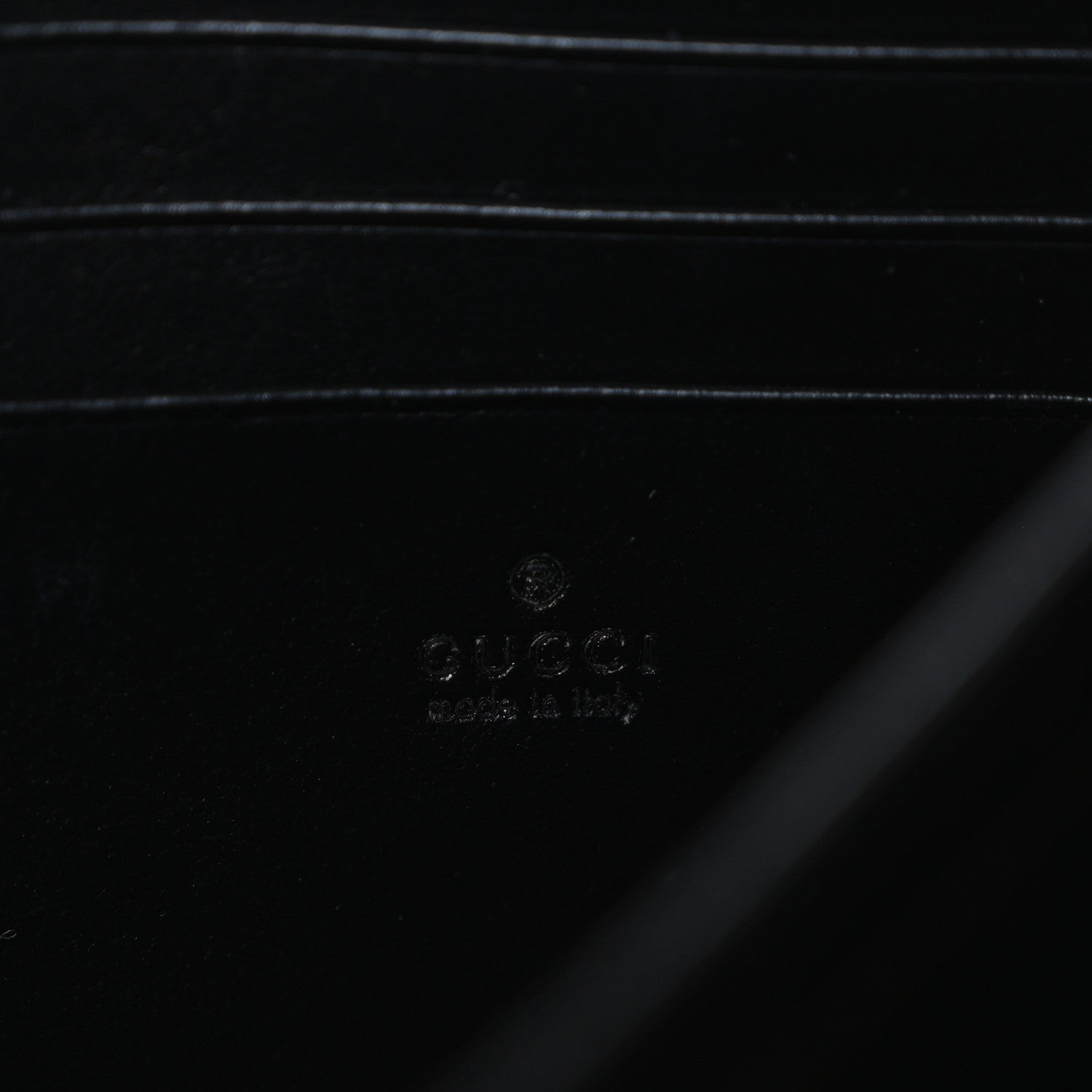 Calfskin Matelasse GG Marmont Chain Wallet Black