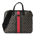 GG Supreme Monogram Caleido Web Briefcase Black